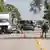 El vehículo que conducía el migrante mexicano Silverio Villegas González, abatido por agentes del Servicio de Inmigración y Control de Aduanas (ICE), colosionó con otro automotor en una avenida de Franklin Park, Chicago. (12.09.2025)