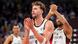 German small forward Franz Wagner claps his hands after Germany's victory against Finland in the EuroBasket semifinals German small forward Franz Wagner claps his hands after Germany's victory against Finland in the EuroBasket semifinals