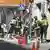 Emergency services at the site of the Madrid blast on September 13, 2025