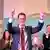 Germany Düsseldorf 2025 | Hendrik Wüst celebrates at a CDU event on Sunday