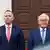 Prezydent Polski Karol Nawrocki i prezydent Niemiec Frank-Walter Steinmeier podczas wizyty Nawrockiego w Berlinie