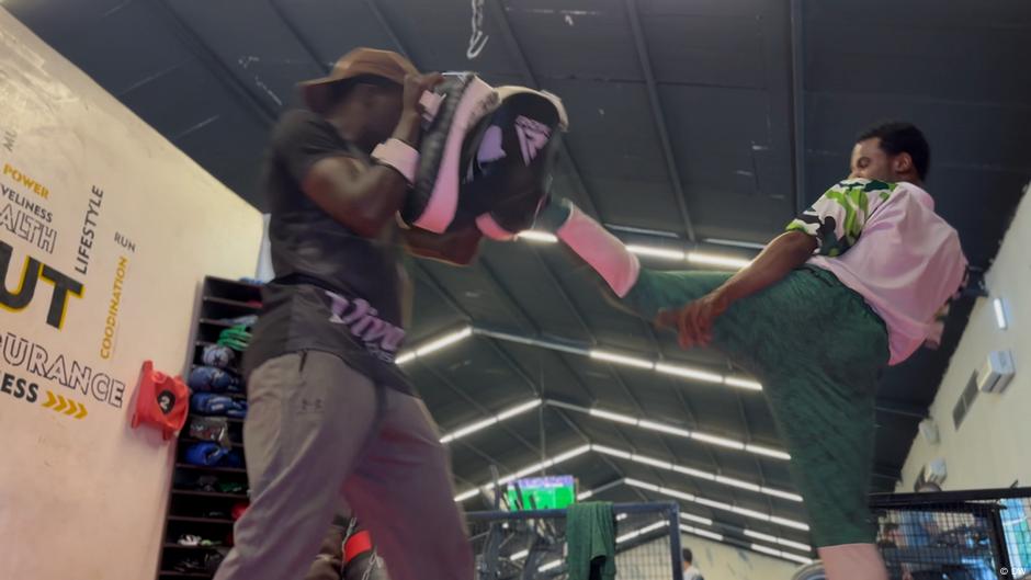 The young Nigerian gets a kick from Taekwondo The young Nigerian gets a kick from Taekwondo