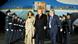 El presidente de Estados Unidos Donald Trump y la primera dama Melania Trump a su llegada al aeropuerto de Stansted tras descender del Air Force One, el avión presidencial estadounidense. (16.09.2025)