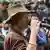 Famous singer of Assam Zubeen Garg addressing during a protest against the Citizenship Amendment Act 2019, in Guwahati