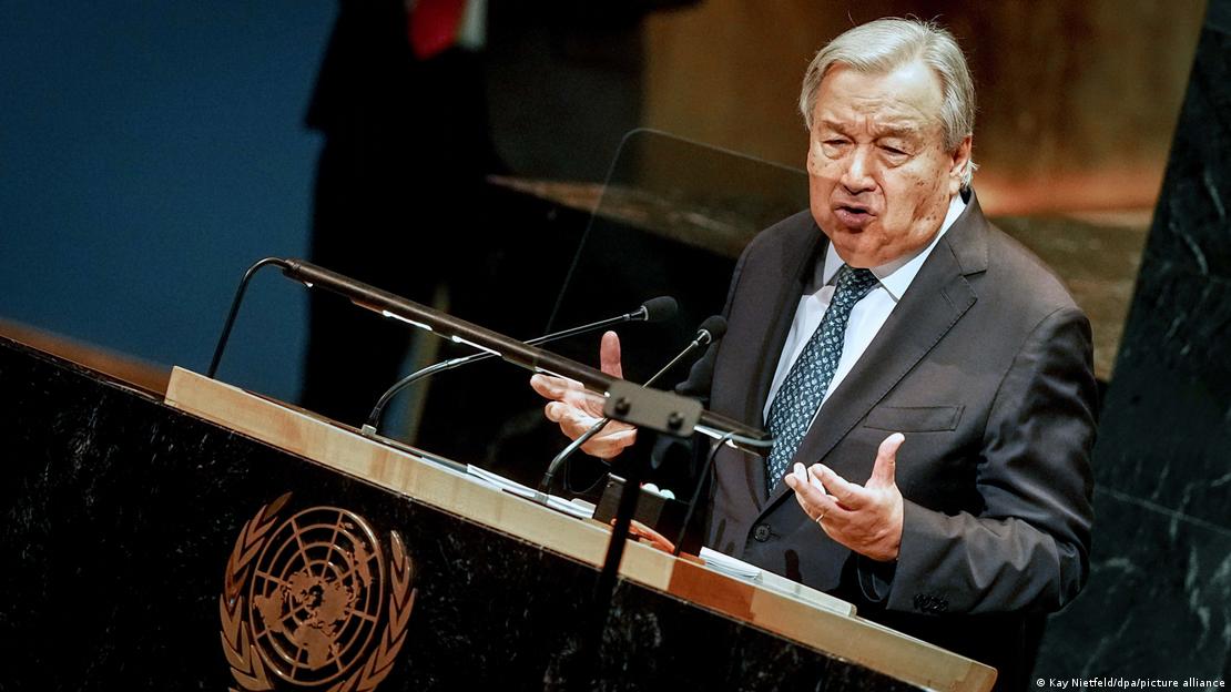 Generalni sekretar Ujedinjenih nacija Antonio Gutereš govori na Generalnoj skupštini