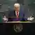 USA New York 2025 | US President Donald Trump delivers remarks to the United Nations General Assembly at the UN headquarters in New York City