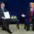 Reunión entre Javier Milei (izq.) y Donald Trump.