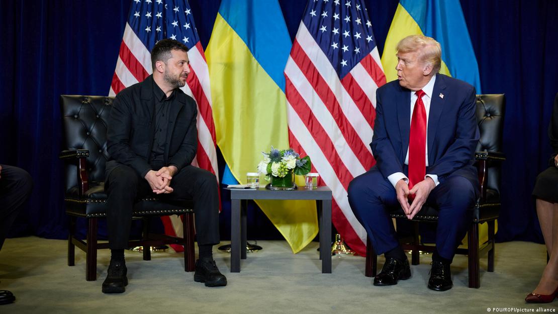 امریکی صدر ٹرمپ اور یوکرین کے صدر زیلینسکی