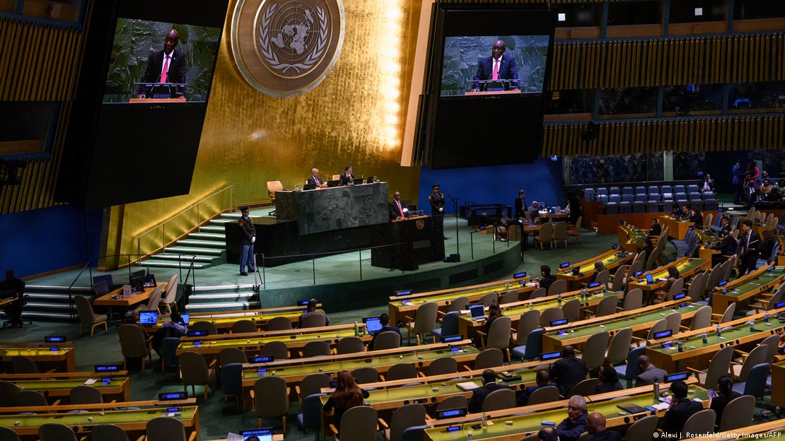 O Presidente da África do Sul, Cyril Ramaphosa, discursa na 80.ª Assembleia Geral das Nações Unidas O Presidente da África do Sul, Cyril Ramaphosa, discursa na 80.ª Assembleia Geral das Nações Unidas