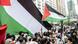 Protestos pró-palestinianos durante a Assembleia Geral da ONU em Nova Iorque