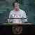 Colombian president Gustavo Petro speaks during the General Debate of the United Nations General Assembly at the UN headquarters in New York City on September 23, 2025.