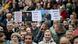 Demonstrators in a crowd hold placards depicting Slovakia's Prime Minister Robert Fico during an anti-government protest in Bratislava, Slovakia, September 23, 2025 Demonstrators in a crowd hold placards depicting Slovakia's Prime Minister Robert Fico during an anti-government protest in Bratislava, Slovakia, September 23, 2025