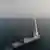 A missile is launched from the Sa'ar 6-class corvette during the series of live-fire tests of the naval version of its Iron Dome missile-defense system