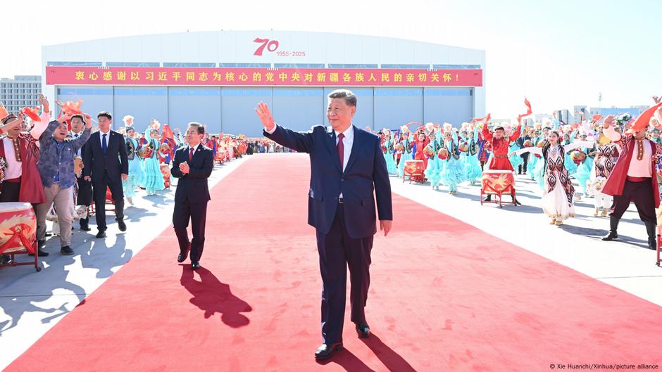 Xi celebrates in Xinjiang amid surveillance and repression