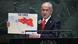 O premiê israelense Benjamin Netanyahu mostra mapa do Oriente Médio em reunião da ONU
