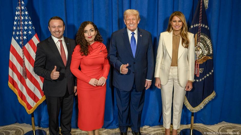 Vjosa Osmani takohet me Donald Trump në New York