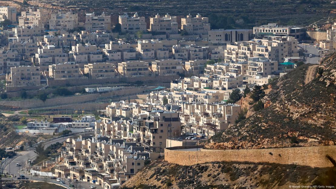 Vista de un asentamiento israelí cerca de Ramala. Vista de un asentamiento israelí cerca de Ramala.