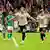 Jubel von Harry Kane nach einem Tor für den FC Bayern München gegen Werder Bremen