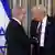 Donald Trump bersalaman dengan Benjamin Netanyahu di Gedung Putih, Washington D.C., Amerika Serikat, 29 September 2025