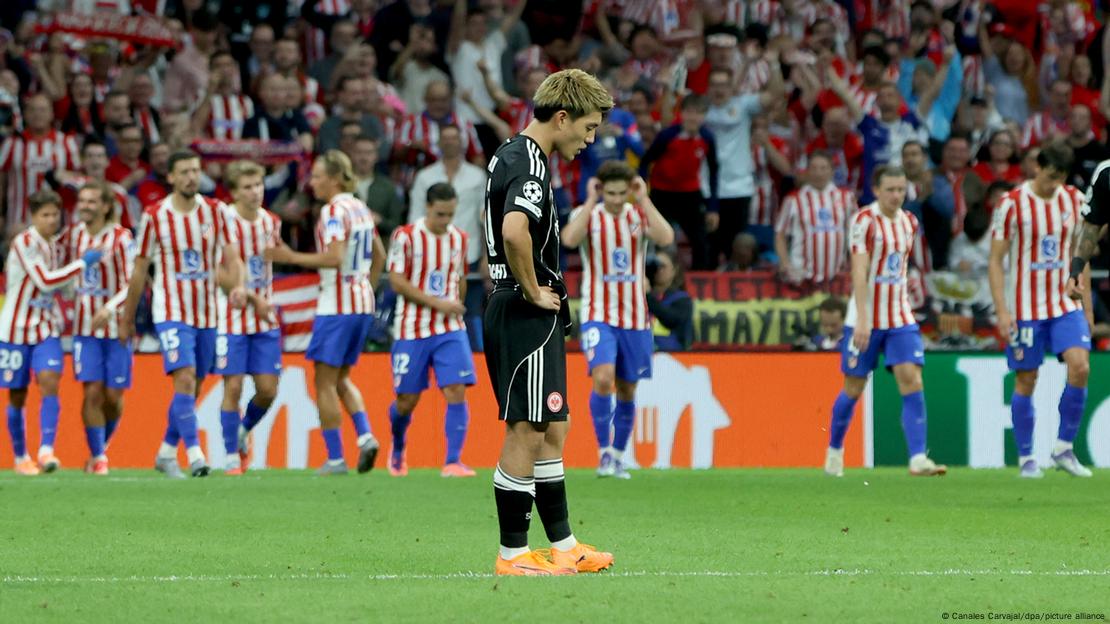 El Eintracht de Frankfurt fue goleado por el Atlético de Madrid en Champions League.