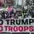 Cientos de personas corean consignas contra el presidente Donald Trump, durante una protesta en Chicago para rechazar la presencia de tropas en la ciudad, tras el inicio de la Operación Midway Blitz, que ejecutar redadas de inmigración. Los manifestantes que caminan por la Avenida Michigan llevan una pancarta que reza «NO A TRUMP, NO A LAS TROPAS». (Archivo 30.09.2025)