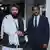 Afghanistan Foreign Minister, Mawlawi Amir Khan Muttaqi being welcomed on his arrival, in New Delhi on Thursday