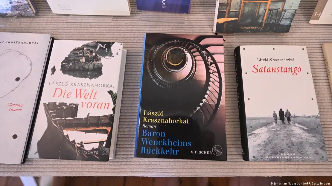 Portadas de libros en alemán de László Krasznahorkai 