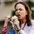 Oppositionsführerin María Corina Machado bei Protest vor Maduros Amtseinführung