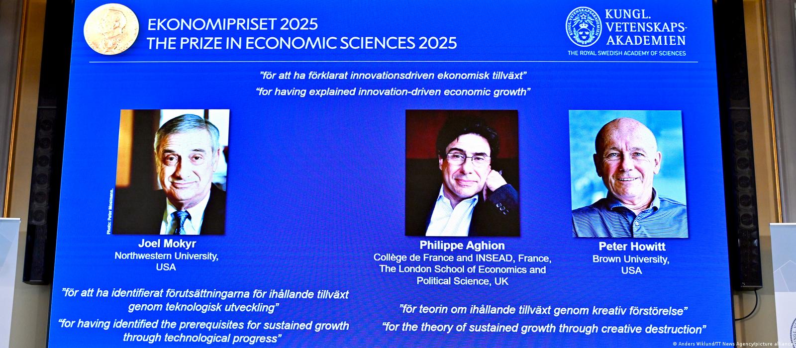 诺贝尔经济学奖揭晓获奖者呼吁欧洲学习美、中