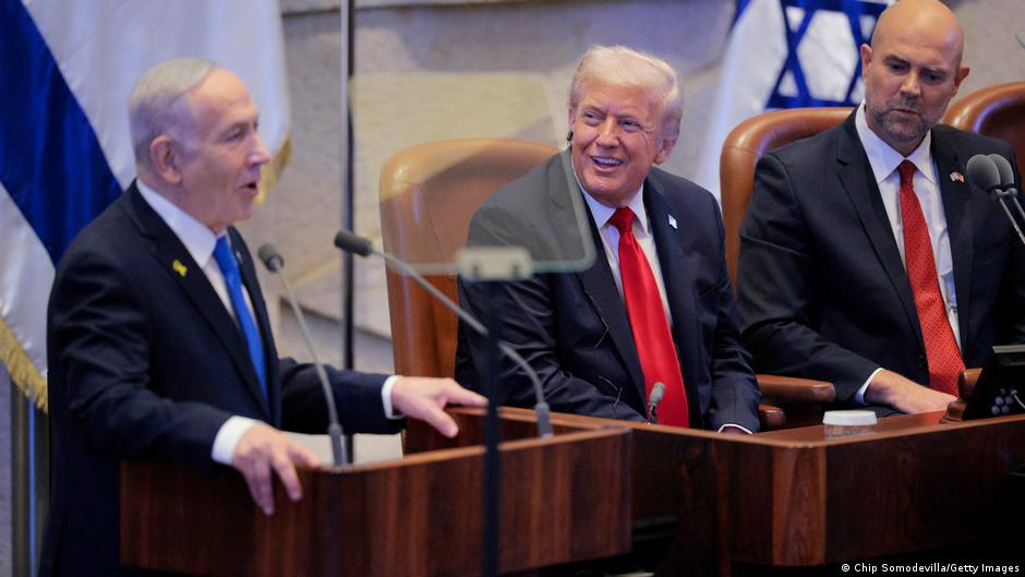 Benjamin Netanjahu i Donald Tramp u Knesetu,13.10.2025.