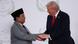 Presiden RI Prabowo Subianto (kiri) berjabat tangan dengan Presiden AS Donald Trump (kanan) dalam sebuah KTT mengenai upaya mengakhiri perang di Gaza, di Sharm el-Sheikh, Mesir, 13 Oktober 2025. Presiden RI Prabowo Subianto (kiri) berjabat tangan dengan Presiden AS Donald Trump (kanan) dalam sebuah KTT mengenai upaya mengakhiri perang di Gaza, di Sharm el-Sheikh, Mesir, 13 Oktober 2025.