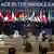 U.S. President Donald Trump speaks during a world leaders' summit on ending the Gaza war, amid a U.S.-brokered prisoner-hostage swap and ceasefire deal between Israel and Hamas, in Sharm el-Sheikh, Egypt, October 13, 2025.