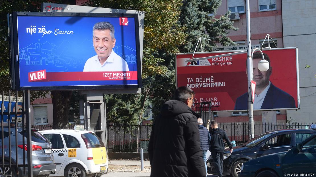Билборди на кандидатите за градоначалници на Чаир Билборди на кандидатите за градоначалници на Чаир