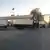 A truck loaded with white boxes waits at the Rafah crossing in Egypt