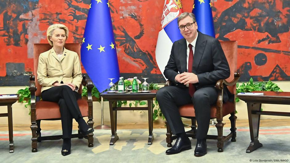 Ursula fon der Lajen i Aleksandar Vučić, u Beogradu, 15.10.2025.