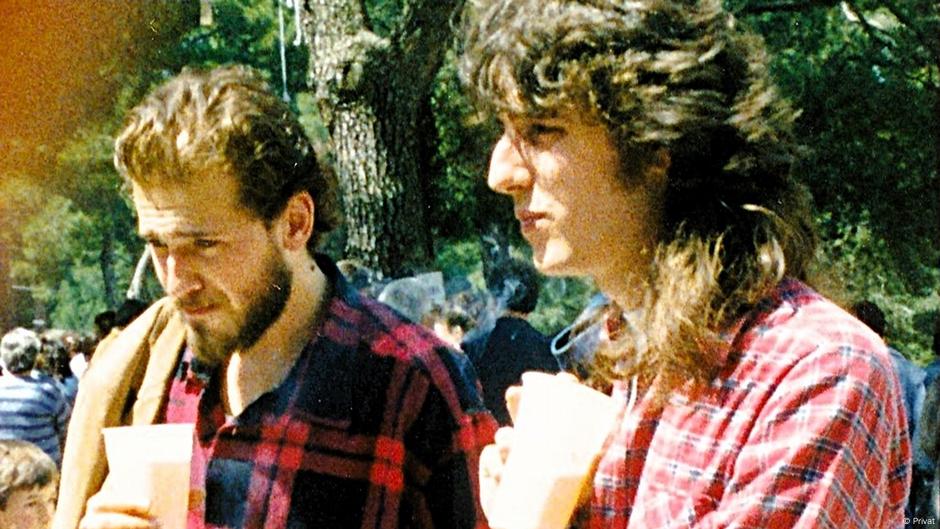 Damir Šodan (levo) i Predrag Lucić (desno) krajem osamdesetih u Splitu.