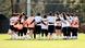 Afghanistan's female football players huddle in a circle during a training Afghanistan's female football players huddle in a circle during a training