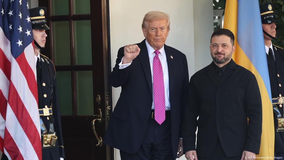 Predsednik SAD-a Donald Tramp i predsednik Ukrajine Volodimir Zelenski u Vašingtonu.