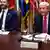 El presidente Donald Trump durante su reunión con el líder ucraniano Volodímir Zelenski, el viernes (17.10.2025)