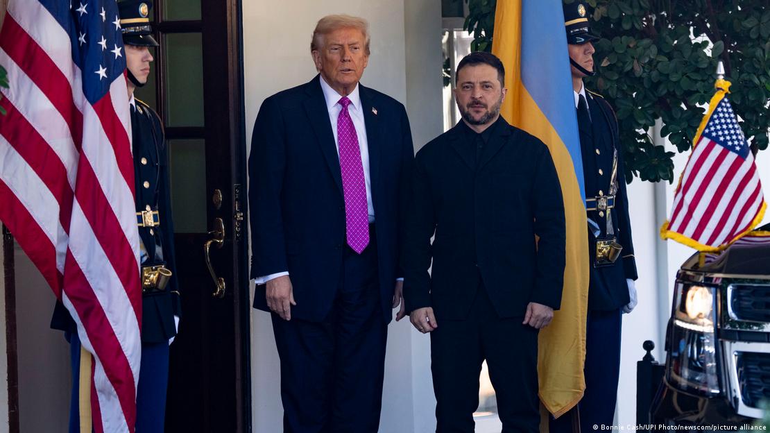 امریکی صدر ٹرمپ اور یوکرینی صدر زیلنسکی وائٹ ہاؤس میں