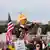 Protesto contra Trump em Washington DC, nos EUA