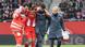 Lena Oberdorf is helped off the pitch Lena Oberdorf is helped off the pitch