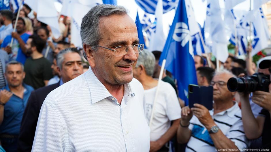 Antonis Samaras u junu 2023. – tada još uvek u predizbornoj kampanji za Novu demokratiju