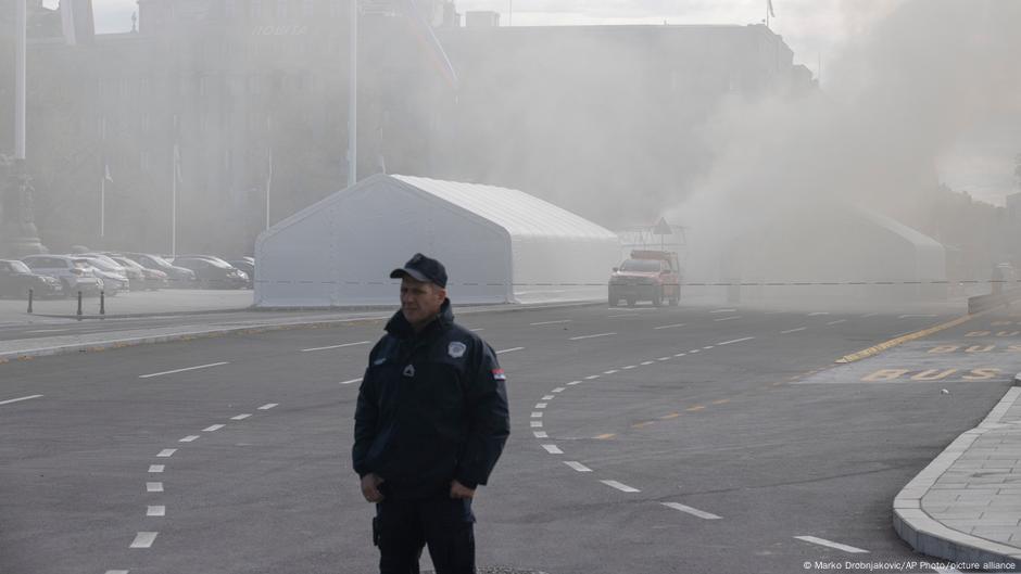 Beograd, požar i pucnji kod Skupštine 22.10.2025.