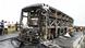 The charred remains of a passenger bus lie on a highway in Chinnatekuru village near Kurnool district in Andhra Pradesh state The charred remains of a passenger bus lie on a highway in Chinnatekuru village near Kurnool district in Andhra Pradesh state
