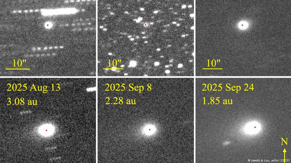 Cometa interestelar 3I/ATLAS cambió misteriosamente la dirección de su cola