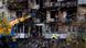Firefighters work at a destroyed apartment building after a Russian drone attack in Kyiv, Ukraine Firefighters work at a destroyed apartment building after a Russian drone attack in Kyiv, Ukraine