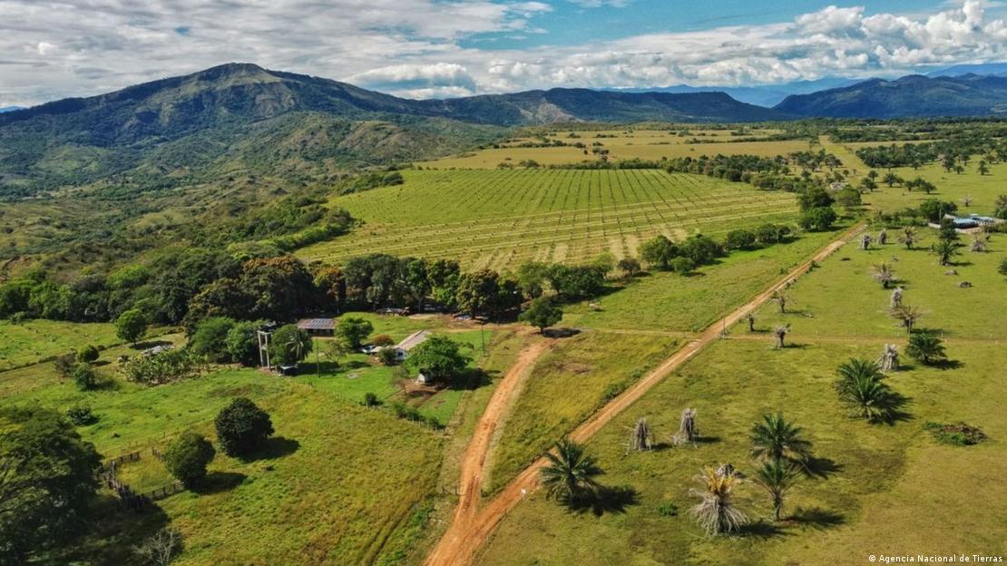 La imagen muestra una de las parcelas devueltas en Boyacá.