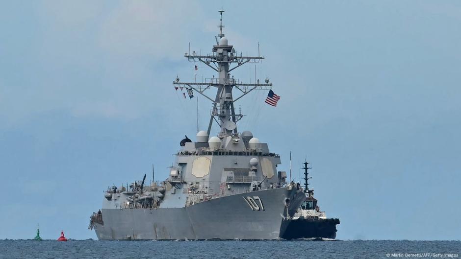 Američii bojni brod USS Gravely nedalko od obale Trinidada i Tobaga, ostrva koja su neposrednoj blizini Venecuele, snimljeno 26.10.2025.