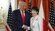 Presidenti i SHBA-së, Donald Trump, dhe Kryeministrja e Japonisë, Sanae Takaichi, pozojnë për një foto pas ceremonisë së nënshkrimit të një dokumenti mbi zbatimin e marrëveshjes tregtare SHBA-Japoni në shtëpinë e mysafirëve shtetërorë Akasaka Palace në Tokio, Japoni, më 28 tetor 2025. Presidenti i SHBA-së, Donald Trump, dhe Kryeministrja e Japonisë, Sanae Takaichi, pozojnë për një foto pas ceremonisë së nënshkrimit të një dokumenti mbi zbatimin e marrëveshjes tregtare SHBA-Japoni në shtëpinë e mysafirëve shtetërorë Akasaka Palace në Tokio, Japoni, më 28 tetor 2025.
